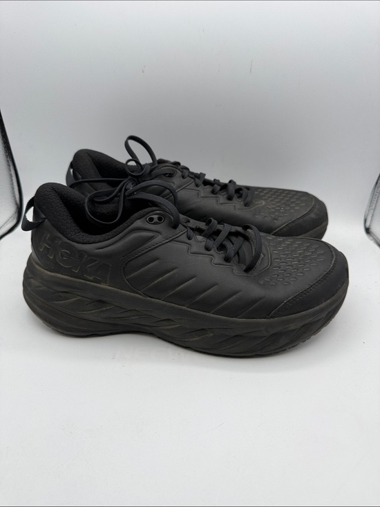 Hoka Other - Hoka BONDI SR men’s 10 Black Cushioned Work Sneakers S1